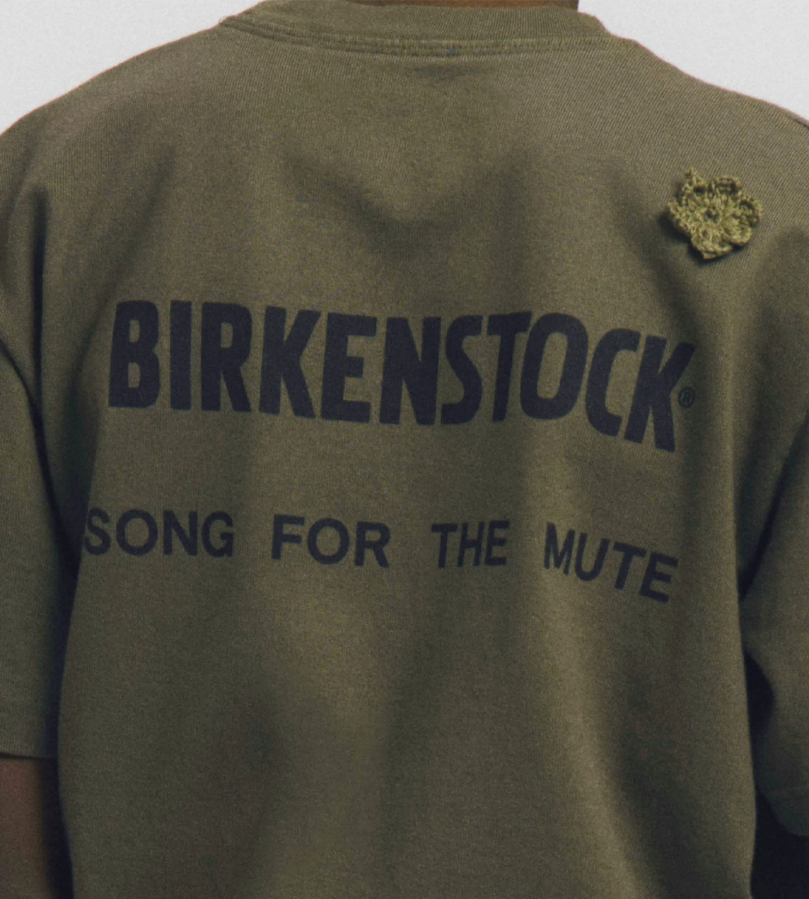 SONG FOR THE MUTE X BIRKENSTOCK - The Gardener Crochet Flower Tee Green