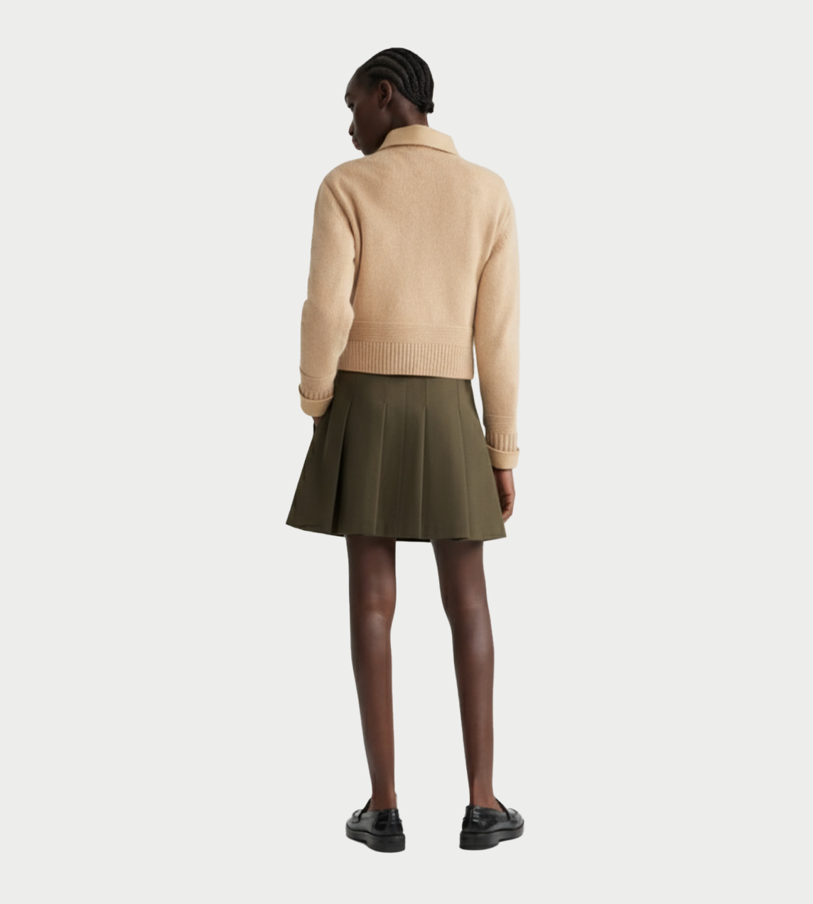 PATOU - Mini Pleated Skirt Brown