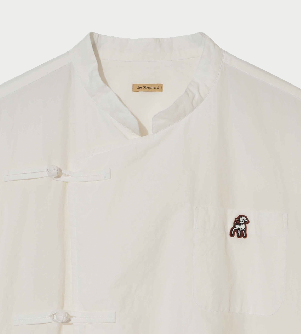 Asymmetric Knot Shirt White