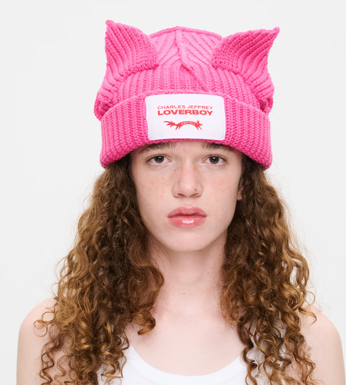 CHARLES JEFFERY LOVERBOY - Chunky Ears Beanie Pink