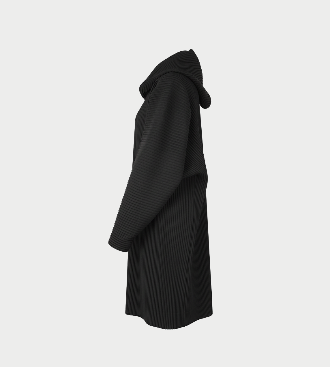 HOMME PLISSE ISSEY MIYAKE - MC Hooded Coat Blk