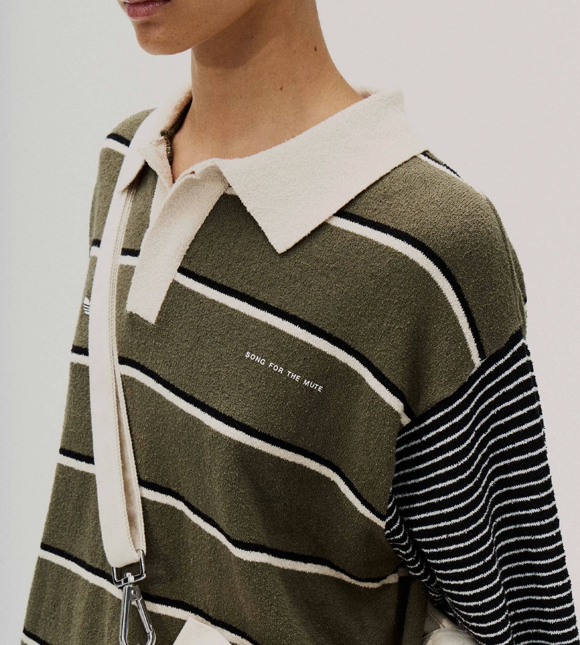 SFTM x ADIDAS 007 L/S Rugby Polo Olive Strata