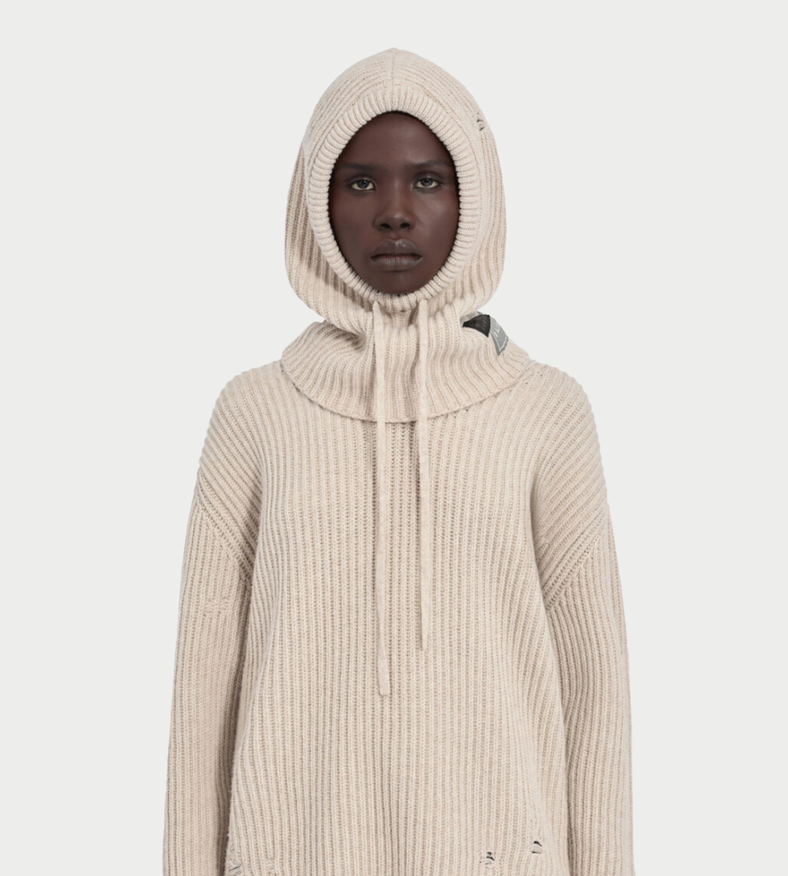 MM6 MAISON MARGIELA - Distressed Balaclava Beige