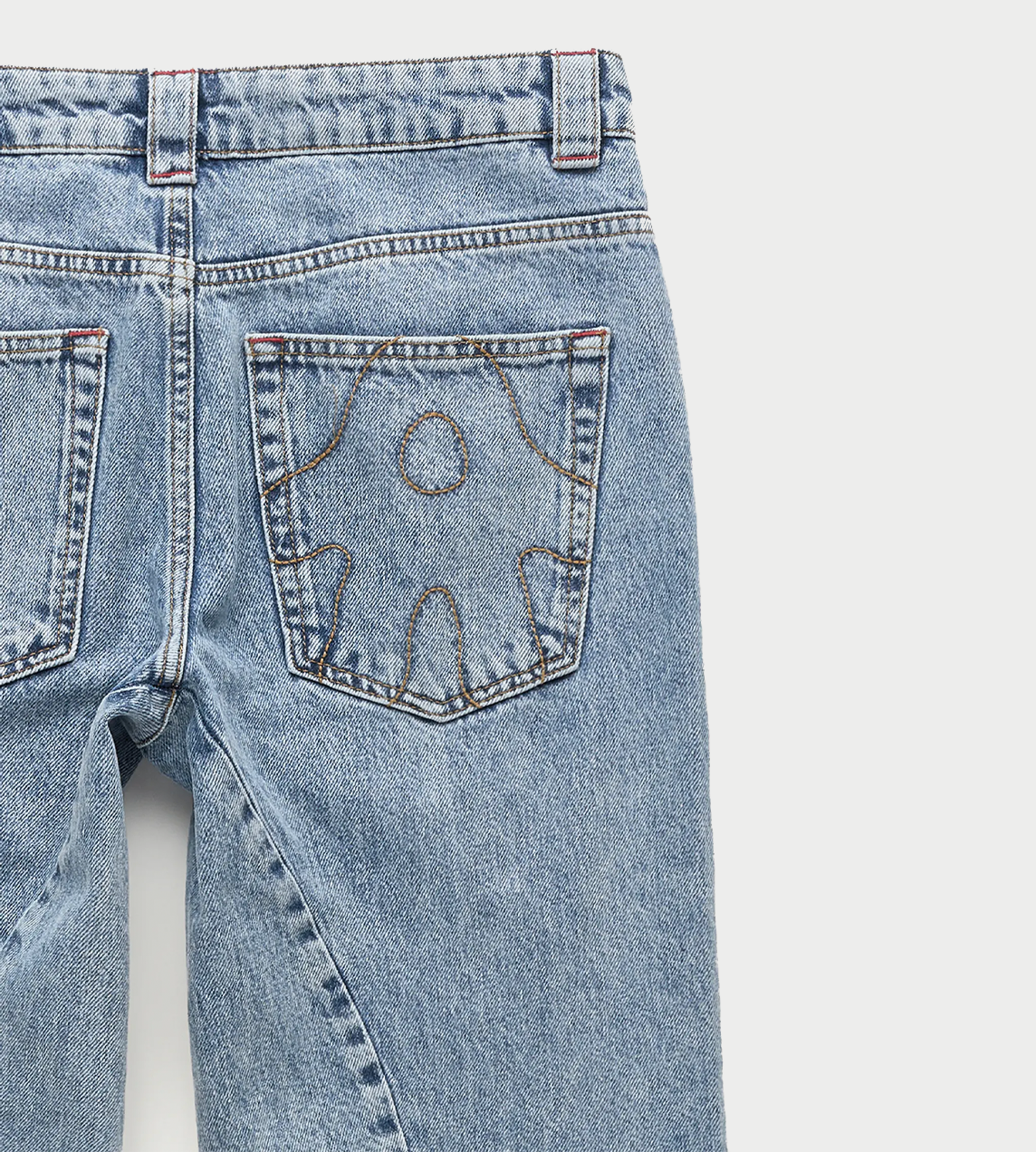 Jessie Sharpei Pleated Jeans Blue