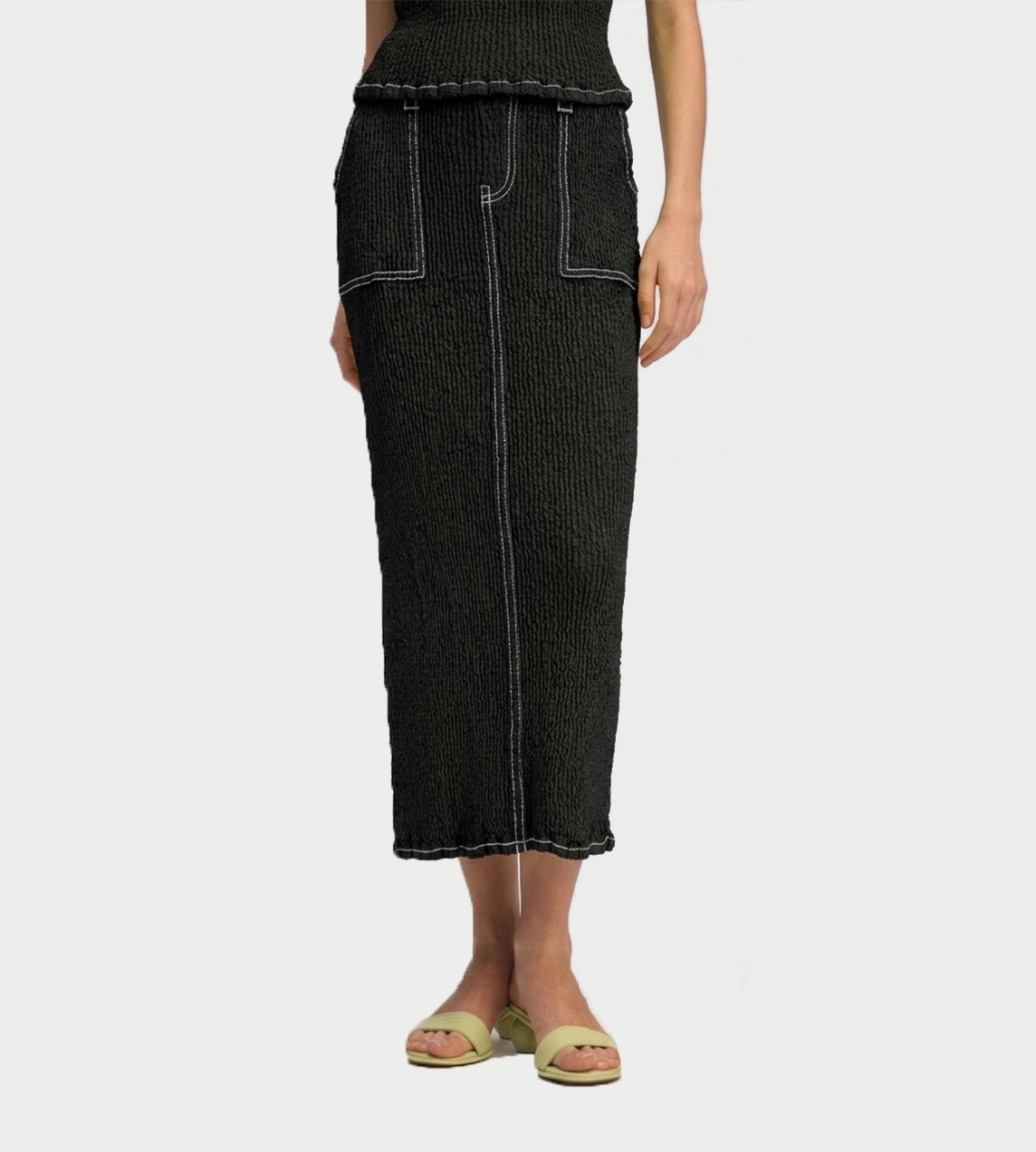 Wavelet Ensemble Skirt Blk