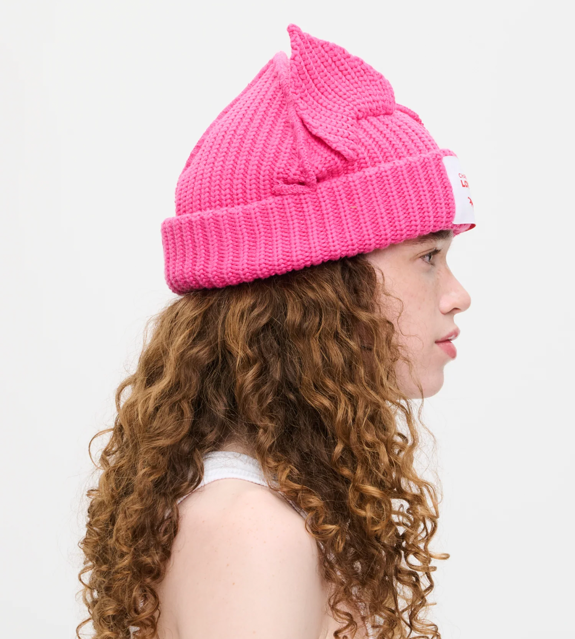 CHARLES JEFFERY LOVERBOY - Chunky Ears Beanie Pink