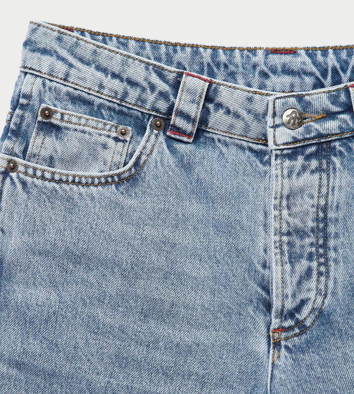 Jessie Sharpei Pleated Jeans Blue