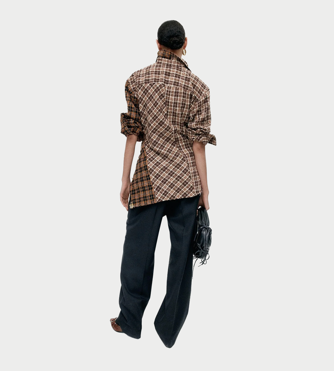 Twist Check Shirt Brown