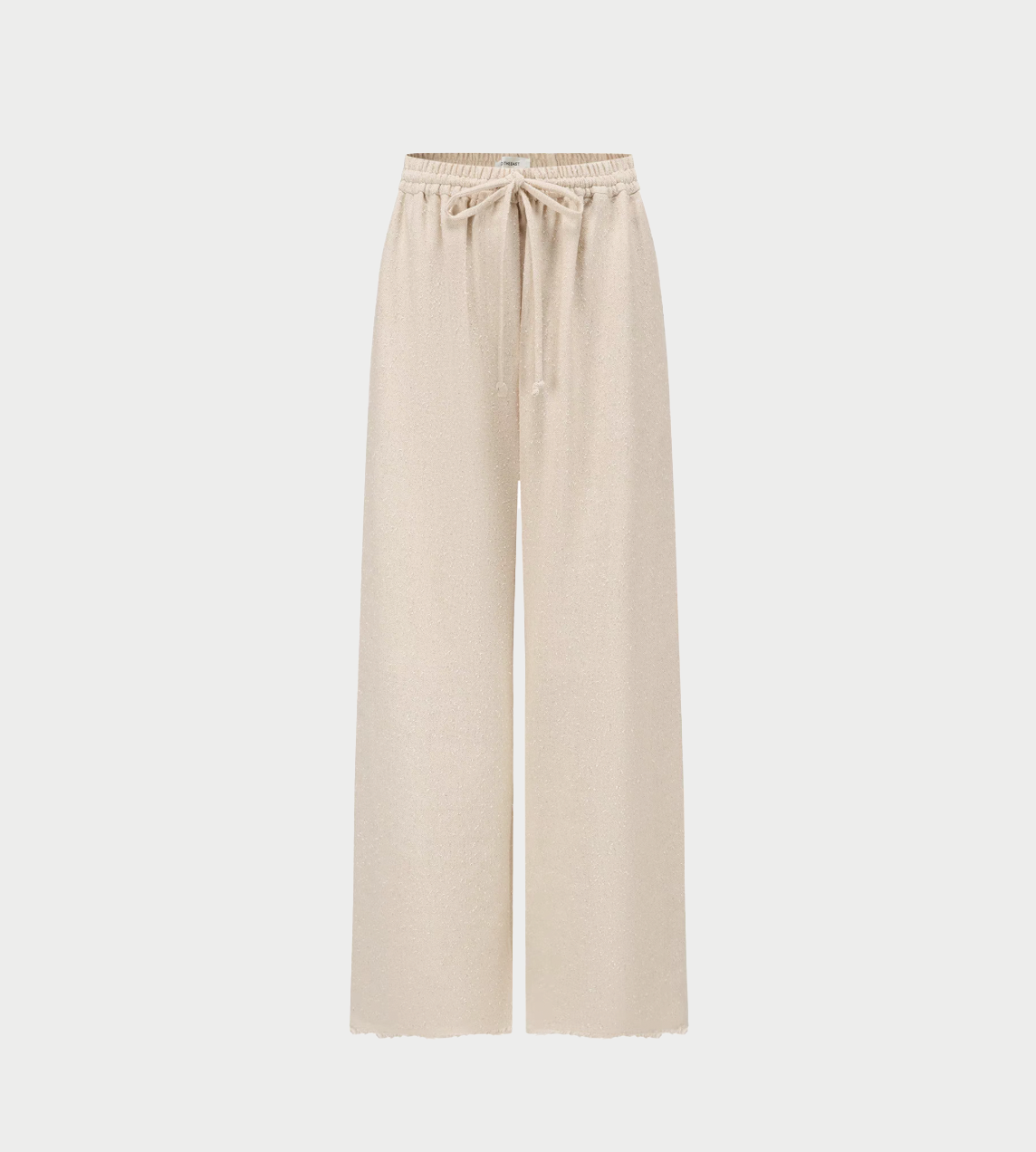 INTO THE EAST - Textured Drawstring Pants Ivory 