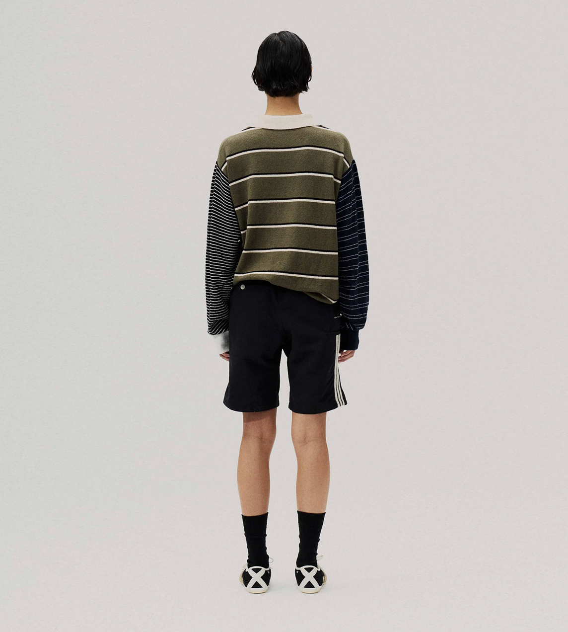 SFTM x ADIDAS 007 L/S Rugby Polo Olive Strata