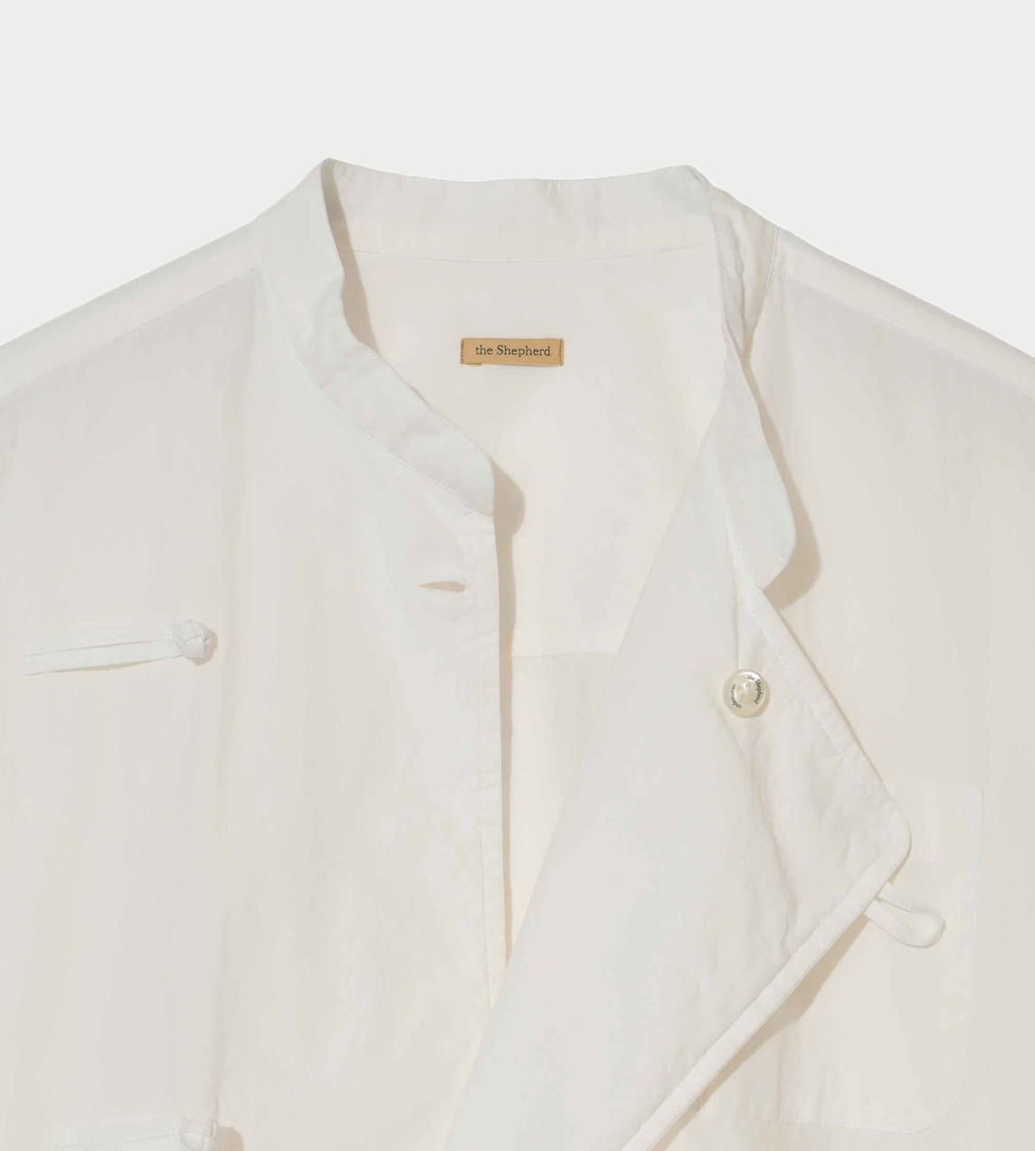 Asymmetric Knot Shirt White