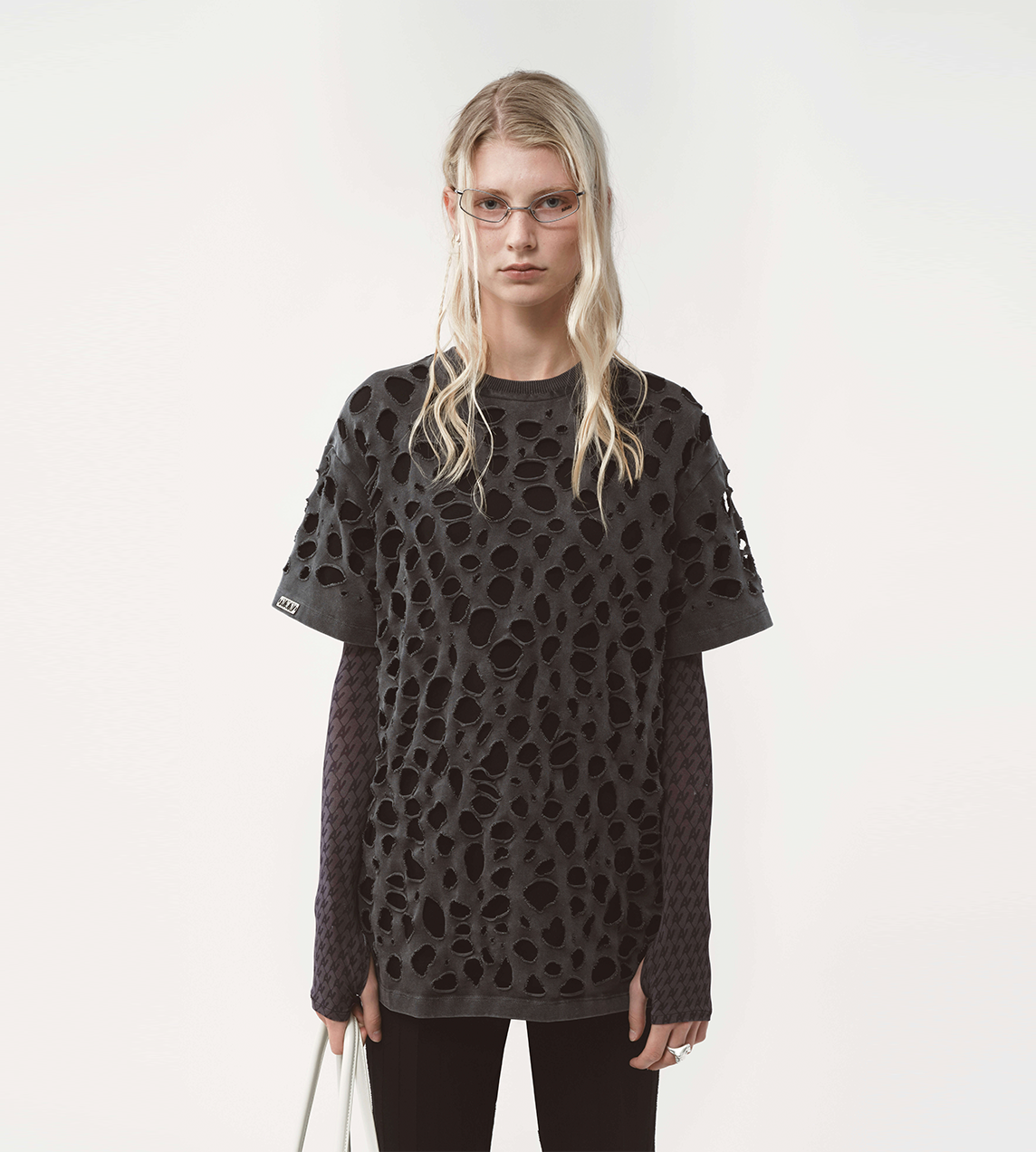 Theo Tee Distressed Blk