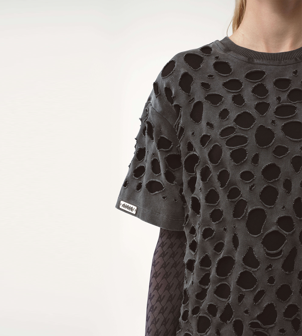 Theo Tee Distressed Blk