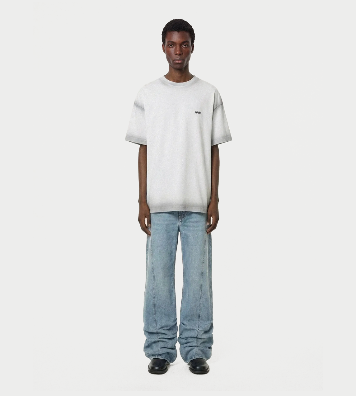 Jessie Sharpei Pleated Jeans Blue