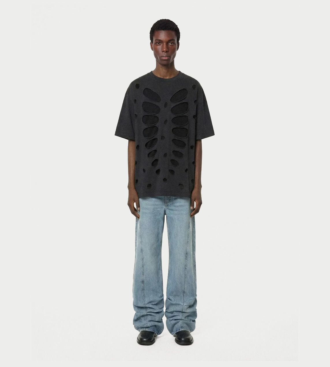Jessie Sharpei Pleated Jeans Blue