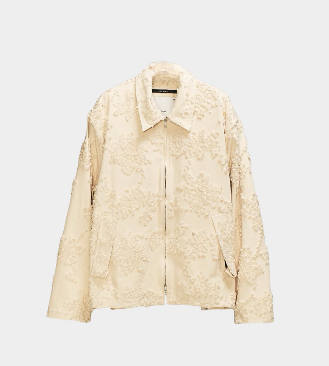 SONG FOR THE MUTE - Pleated Zip-up Jacket Sand