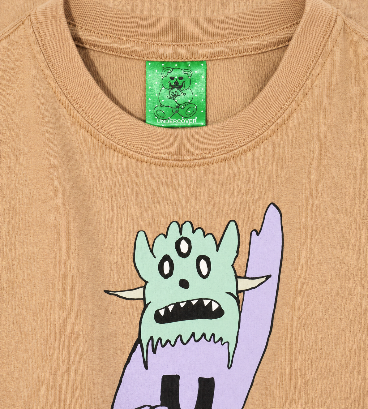 UNDERCOVER - Kids Monster Graphic T-Shirt Brown