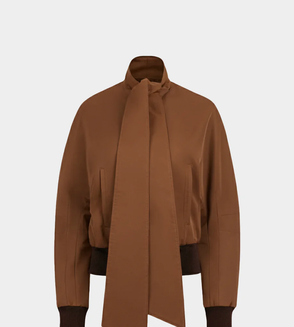 NINA RICCI - Bomber Jacket Chocolate Brown
