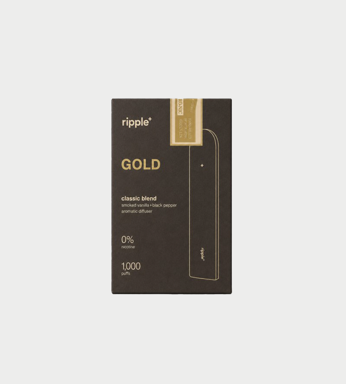 RIPPLE - Plant-Powered puffs Gold/classic blend aroma