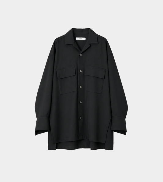 UJOH - Open Collar Shirt Blk