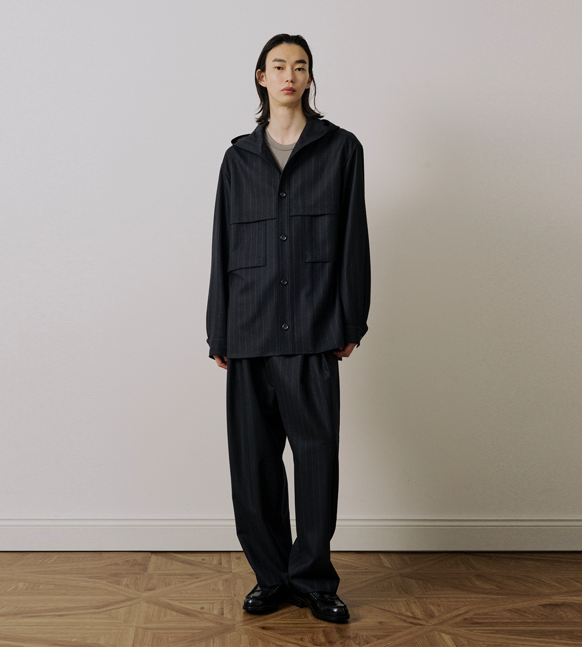 UJOH - Cross Tuck Pants Navy