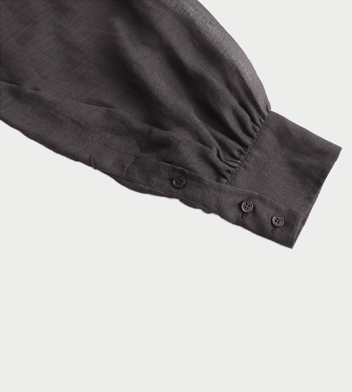 Ramie Twisted Shirt Coffee