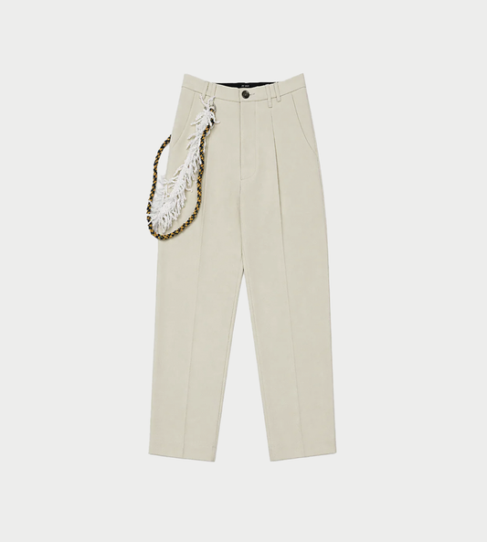 SONG FOR THE MUTE - Pleated Tapered Pant Limoncello