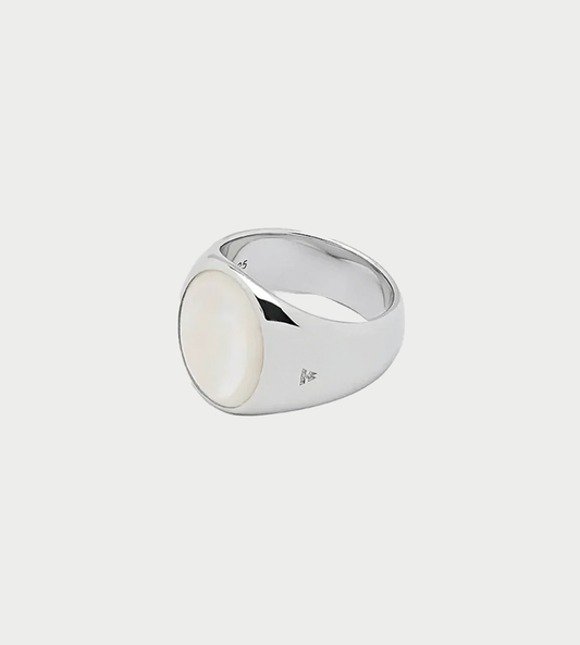Tom Wood - Oval White Mother of Pearl Ring