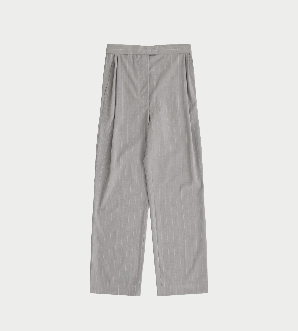 Litkovska - Pinstriped Wide-Leg Pants Grey