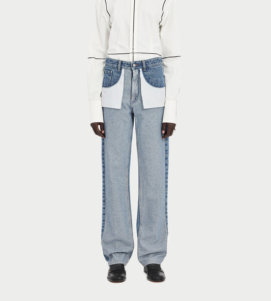 MM6 MAISON MARGIELA - Inside-out Jeans Blue