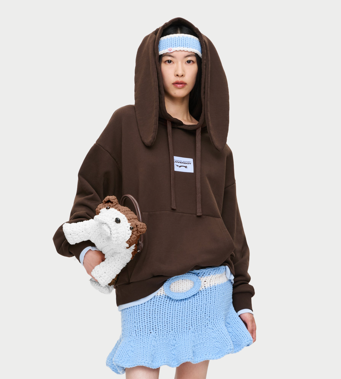 Rabbit Ears Hoody Brown