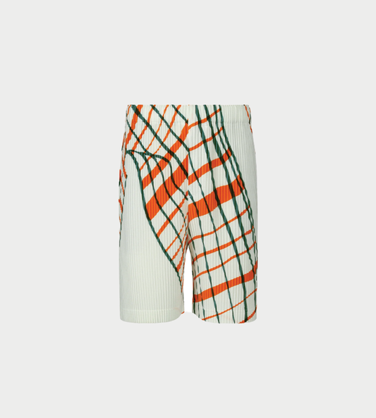 HOMME PLISSE ISSEY MIYAKE - MC Graphic Shorts White