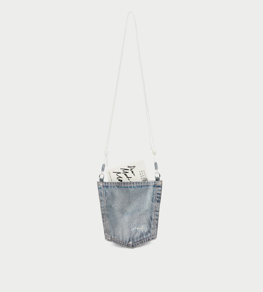 MM6 MAISON MARGIELA - Denim-effect Coated Shoulder Bag