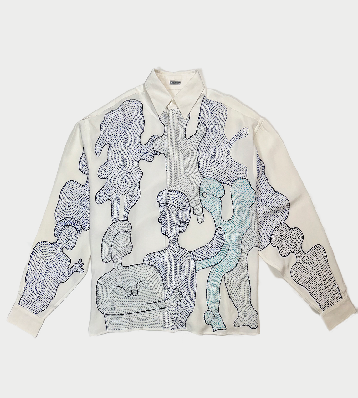 GLASS CYPRESS - LS Figure Shirt White