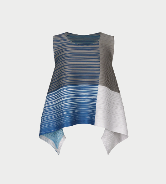 PLEATS PLEASE ISSEY MIYAKE - Photon Bounce Top Blue
