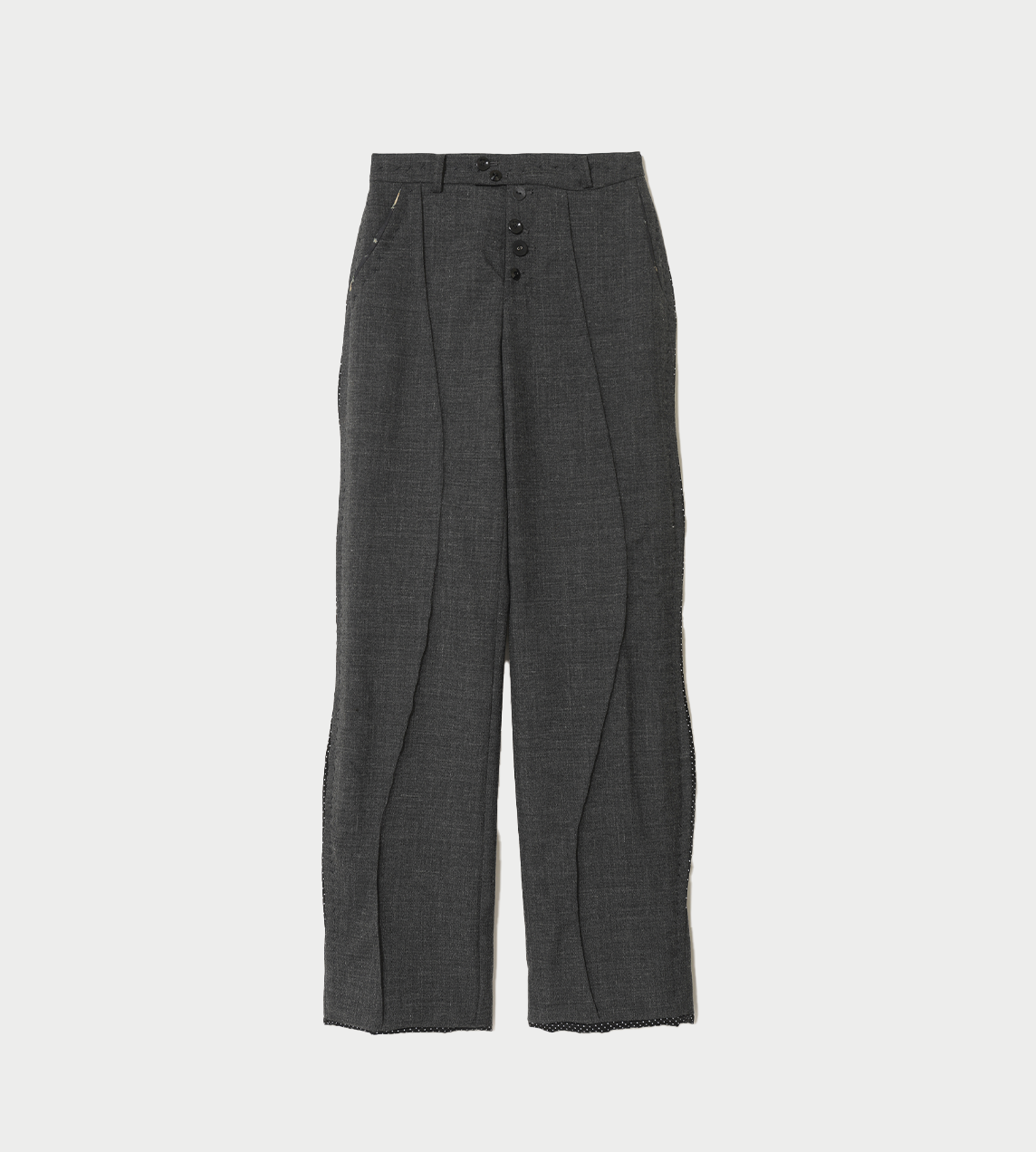 UNDERCOVER - Wool Tailored Trousers Charcoal
