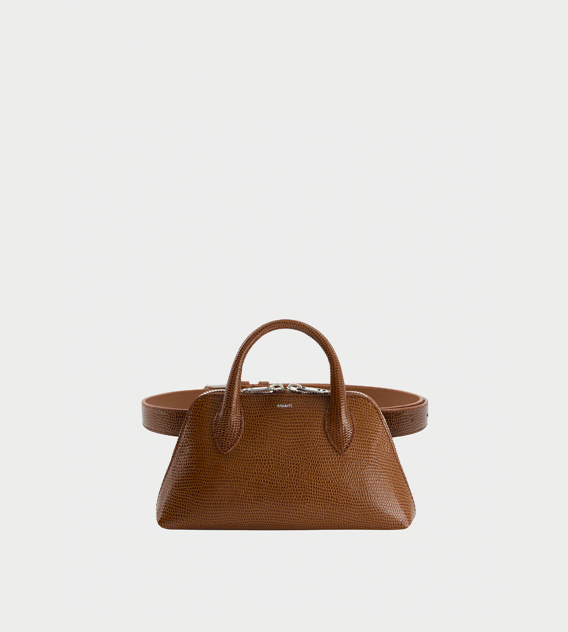 COPERNI - Lizard Print Duffle Belt Bag Brown