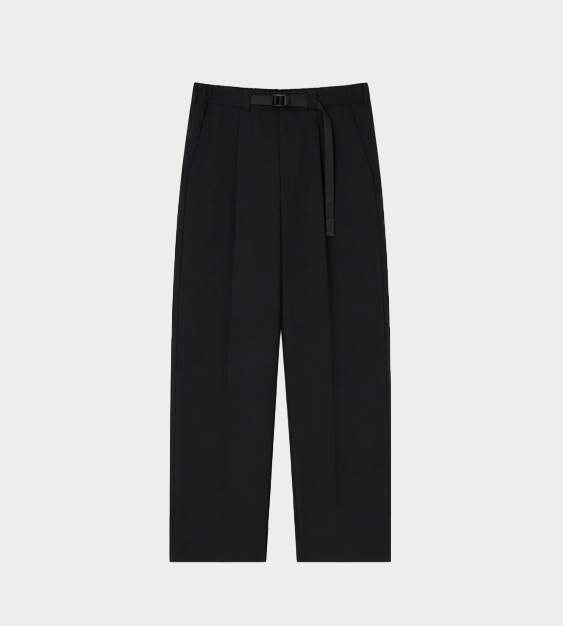 UJOH - Tape-Belt 1 Tuck Pants Blk