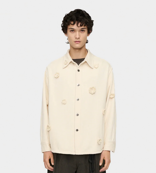 SONG FOR THE MUTE - "Daisy" Shirt Jacket Natural