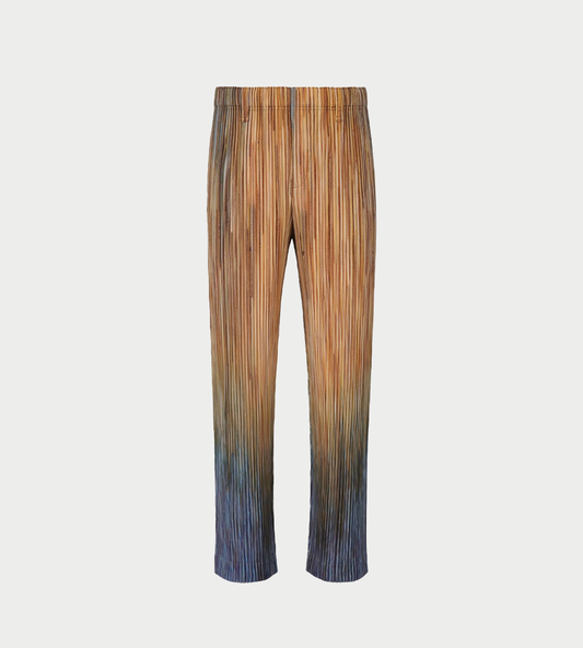 HOMME PLISSE ISSEY MIYAKE - Paint Brush Close-Up Pants Brown
