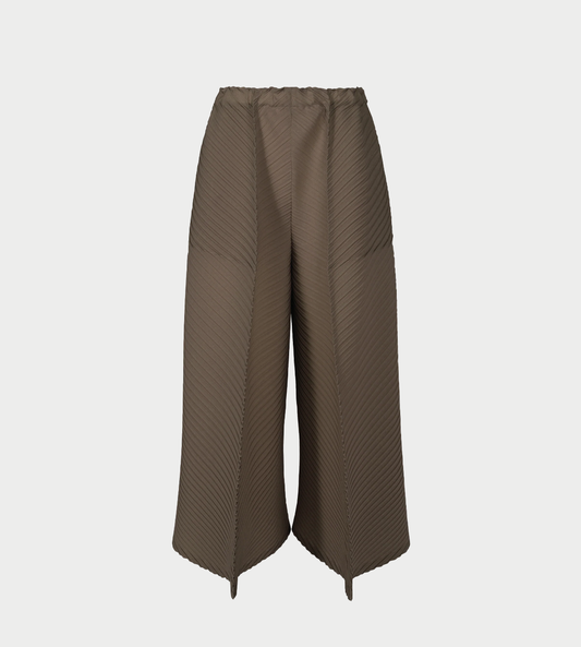 ISSEY MIYAKE - Plaster Pleats Solid Pants Dk Brown