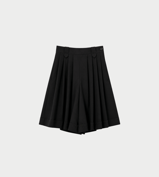 UJOH - Tuck Culottes Black