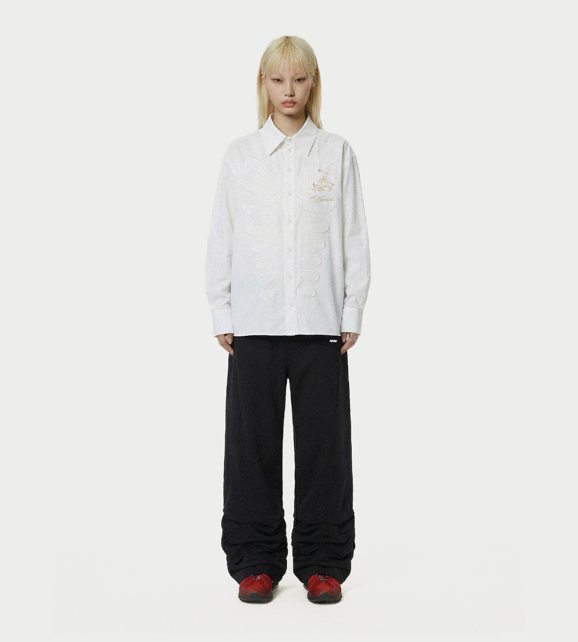 Pixie Pleated Sweatpants Blk