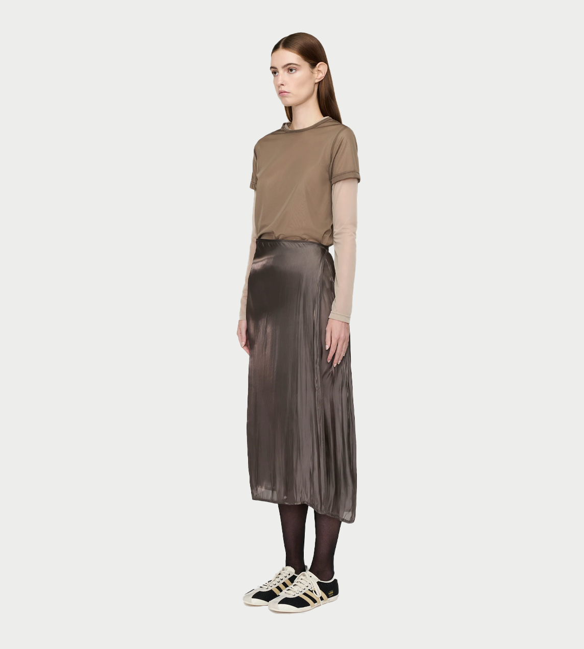 SONG FOR THE MUTE - Wrap Skirt Charcoal