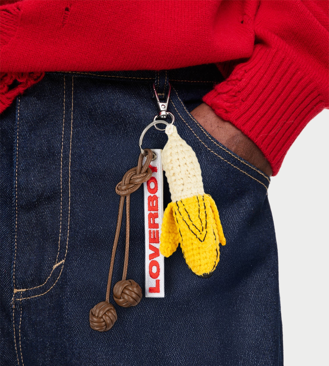 CHARLES JEFFERY LOVERBOY - Bag Charm Yellow