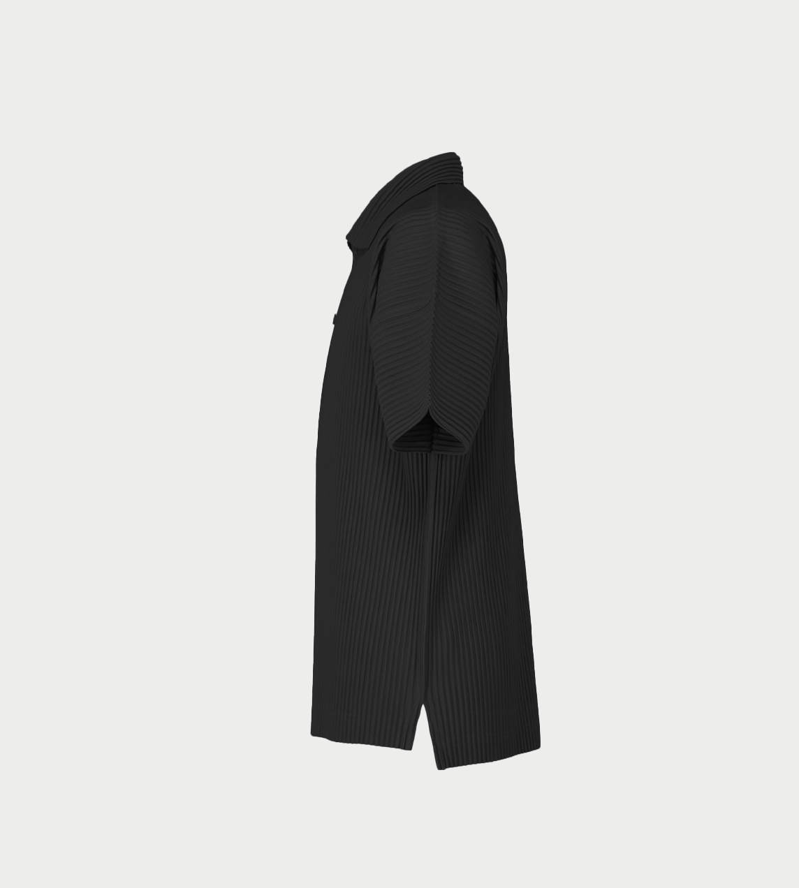 HOMME PLISSE ISSEY MIYAKE -  MC Relaxed Polo Shirt Blk