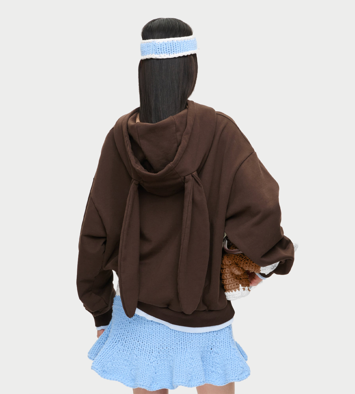 Rabbit Ears Hoody Brown