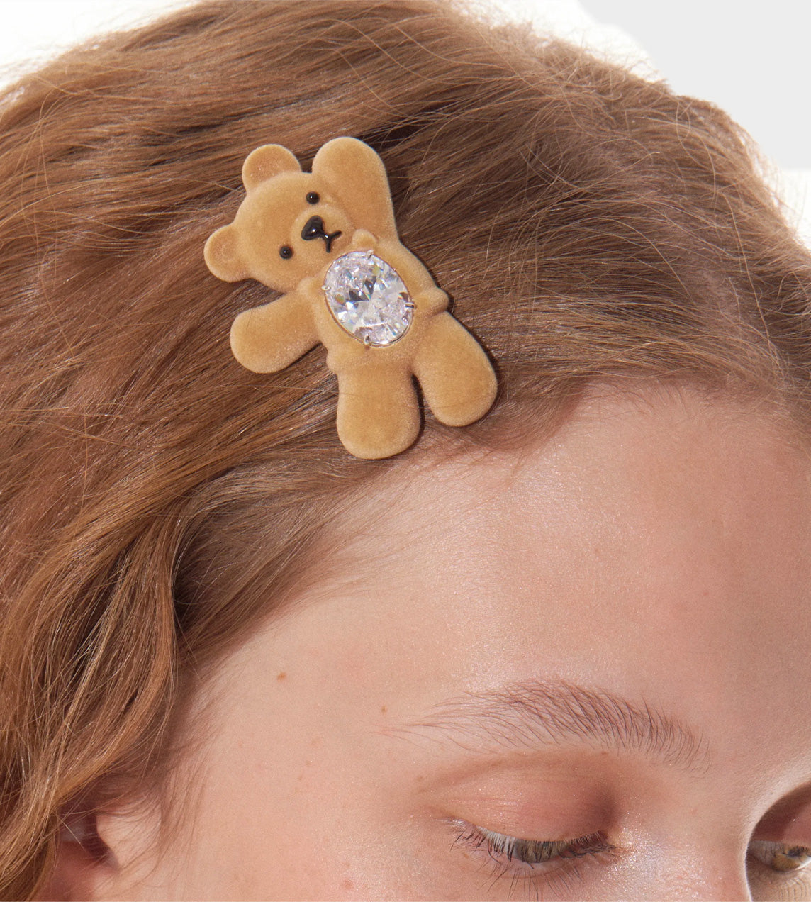 Greeting Bear Hair Clip (Left)