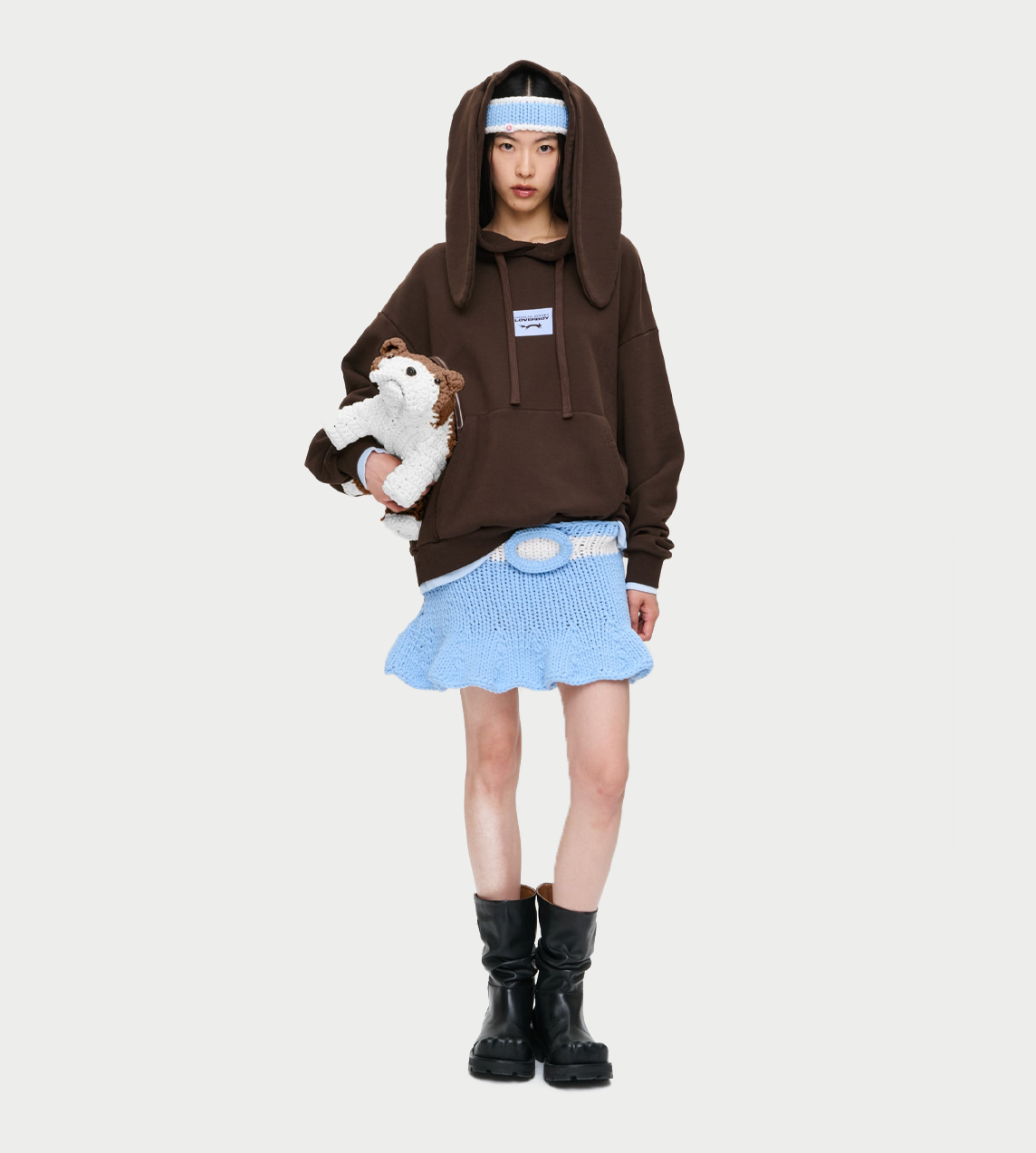 Rabbit Ears Hoody Brown