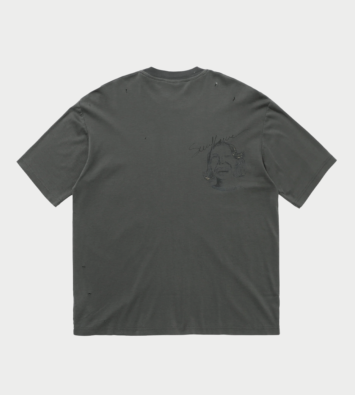 Sketchbook Oversized Tee Charcoal